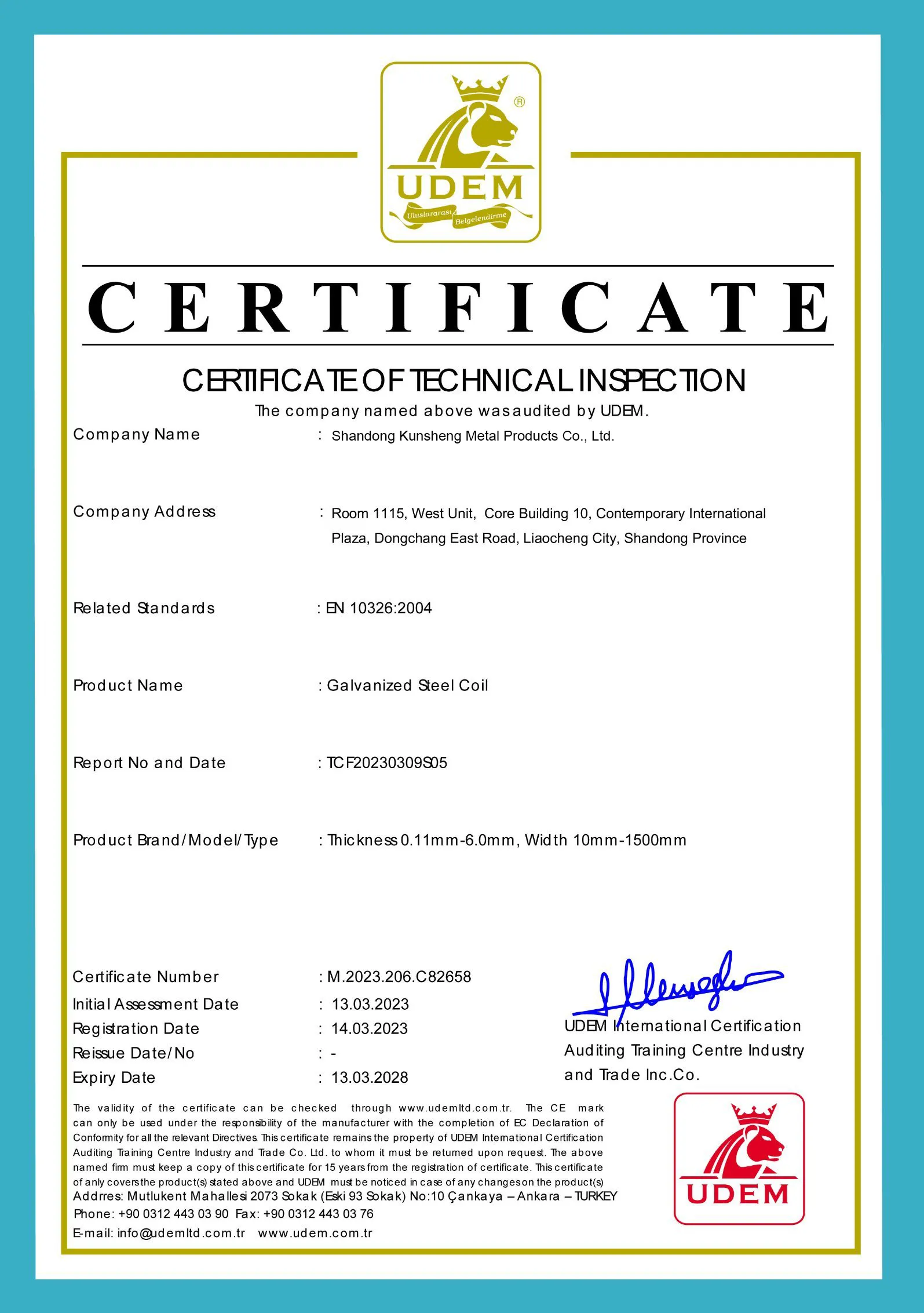 CE safety certification