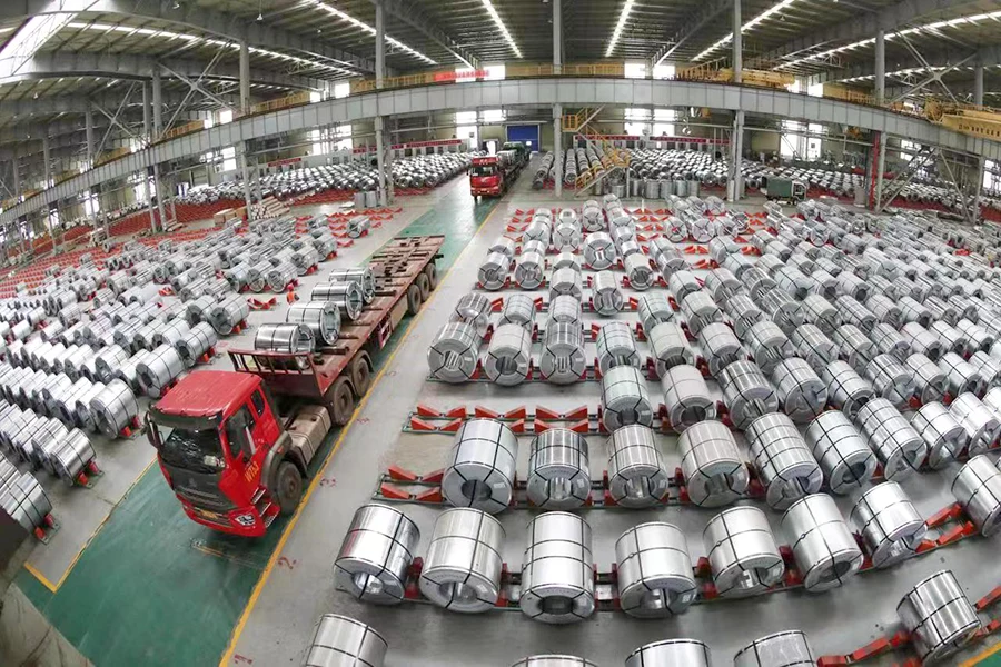 Steel coil warehouse